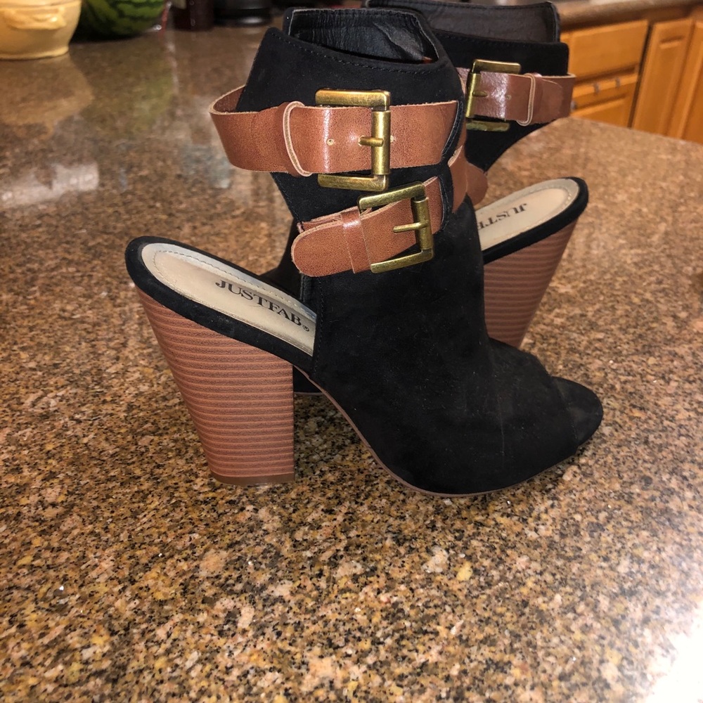Just fab open row bootie